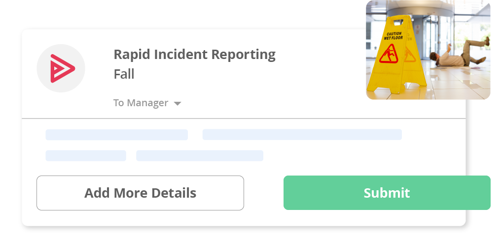 report incidents as they happen