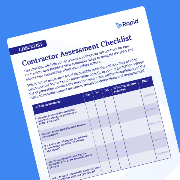 Contractor Assessment Checklist